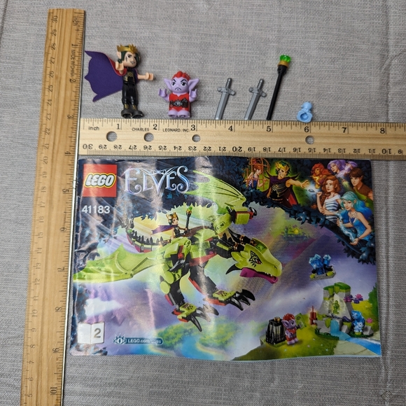 LEGO Minifigures Goblin King &  Magic Staff  Jimblin Goblin Cub, 2 Swords 41183 - Picture 12 of 15